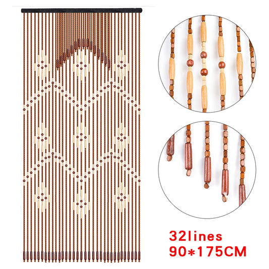 Wooden Bead String Curtain