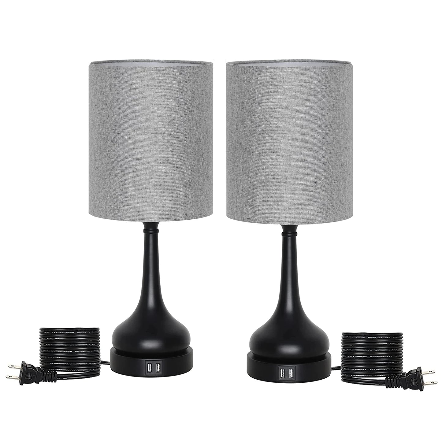Touch Control Table Lamps/USB Charging Ports