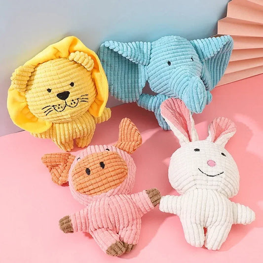 Plush Animal Shape Squeaky Dog Toys