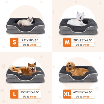 Orthopedic Dog Bed Memory Foam Pet Bed