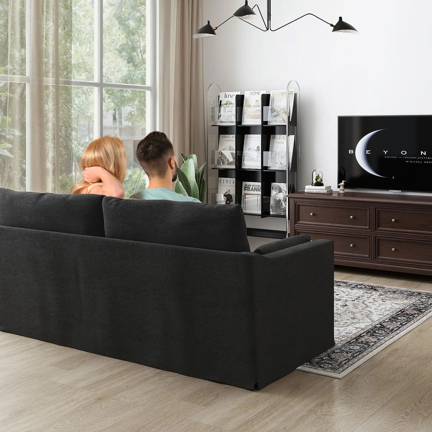 Luxury Living Room Sofa with Washable Slipcover