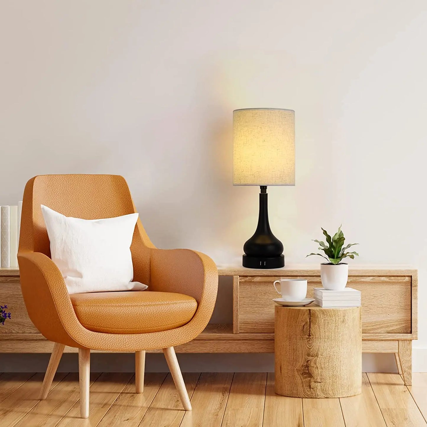 Touch Control Table Lamps/USB Charging Ports