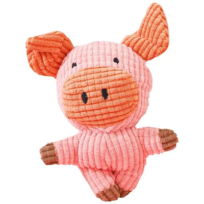 Plush Animal Shape Squeaky Dog Toys