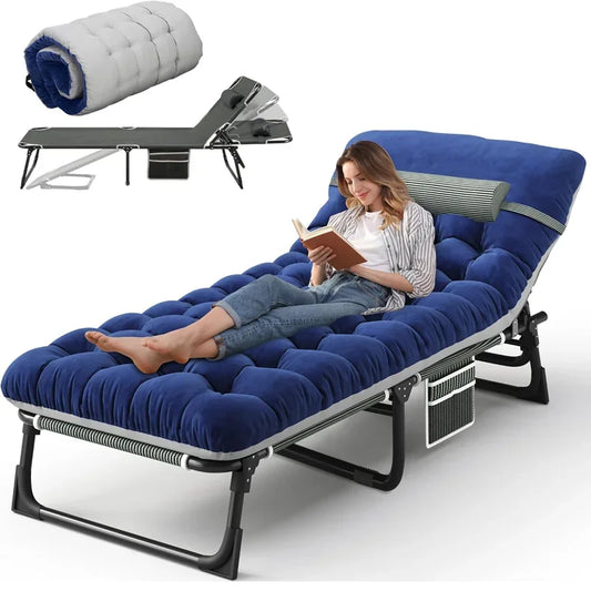 Portable Camping Cot with Mattress