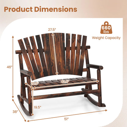 Outdoor Adirondack Rocking Chair