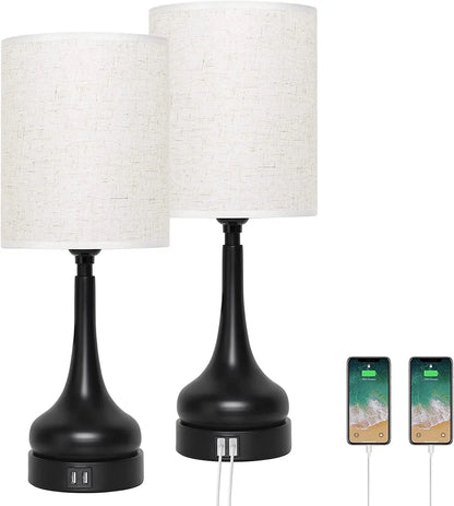 Touch Control Table Lamps/USB Charging Ports
