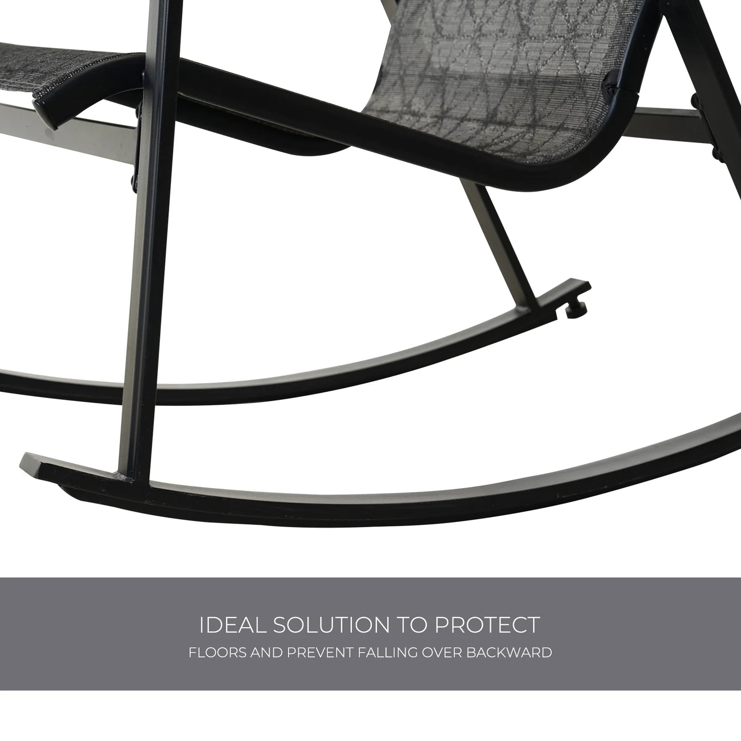 Outdoor Mesh Sling Rocking Chair