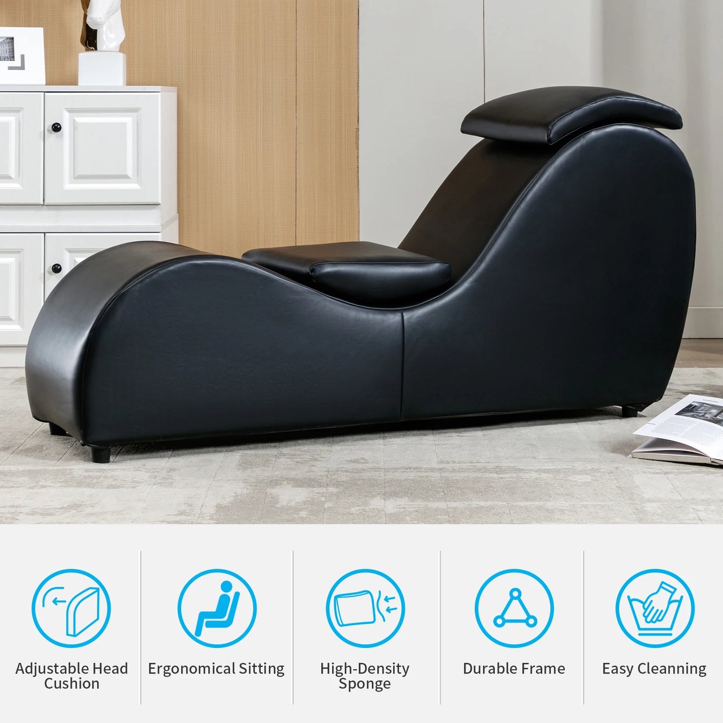 Curved Yoga Chaise Lounge