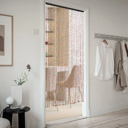 Bamboo Wood Beaded Doorway Curtain