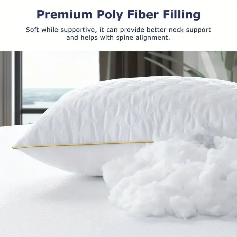2 Pack Luxury Bed Pillows