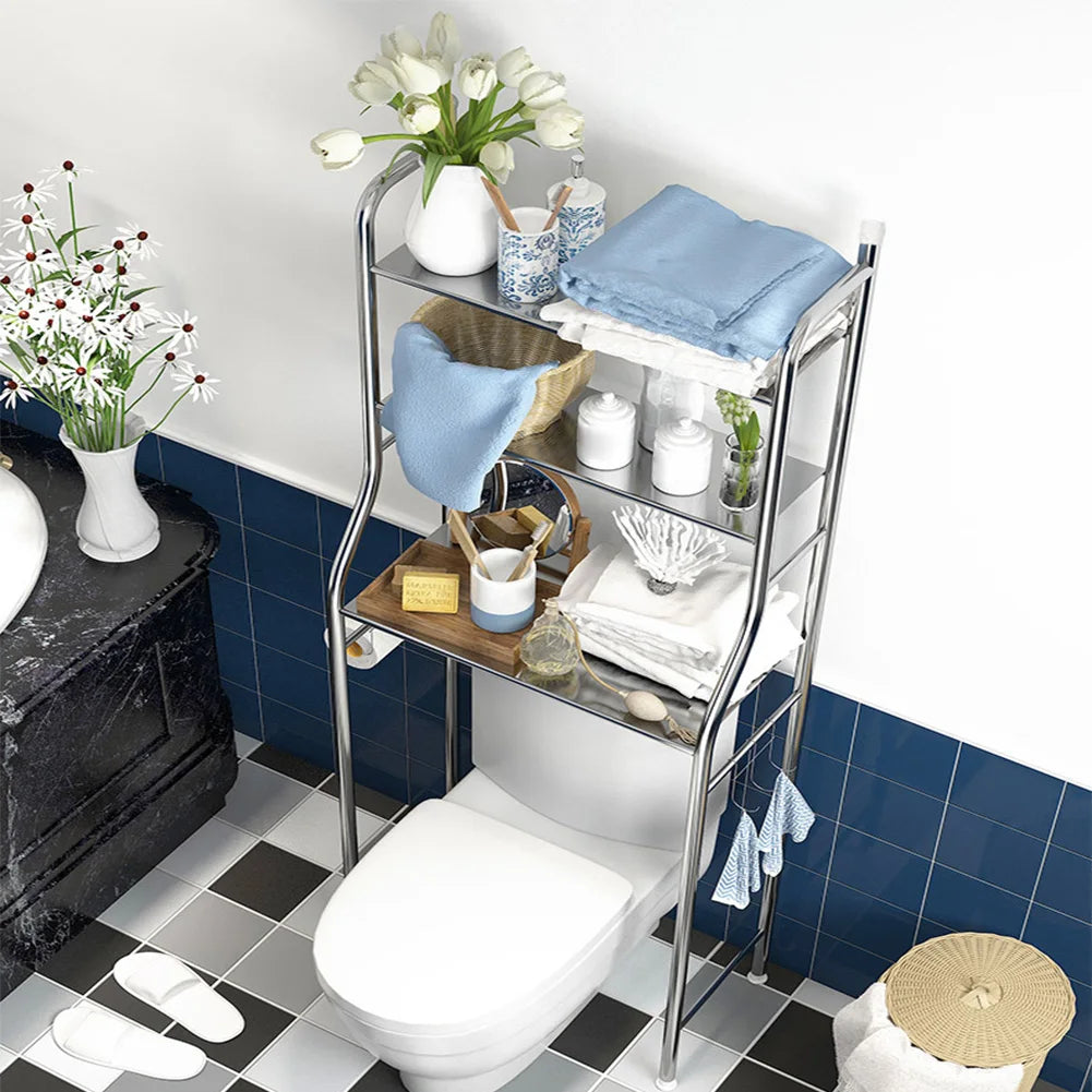 Metal Over Toilet Organizer Rack
