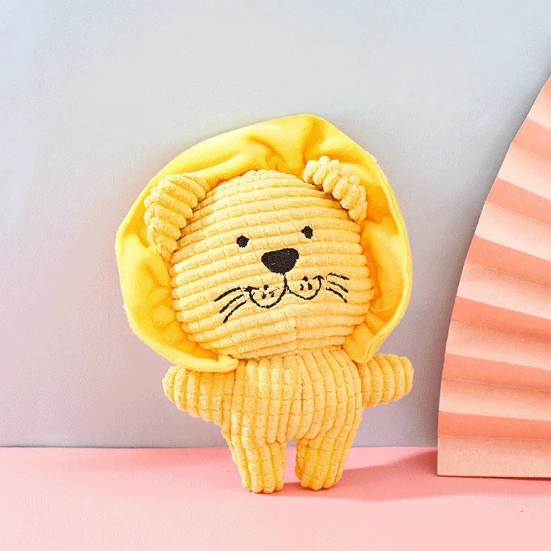 Plush Animal Shape Squeaky Dog Toys