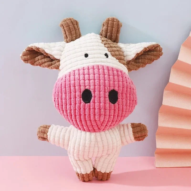 Plush Animal Shape Squeaky Dog Toys