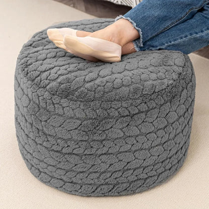 Round Boho Pouf Ottoman