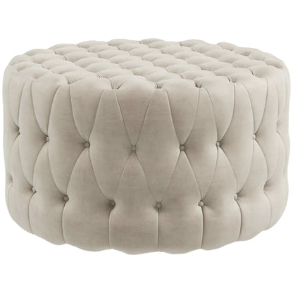 Button Tufted Ottoman
