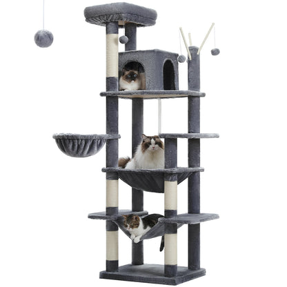 Multi-Level Cat Tree, Scratching Posts, Perches, Caves