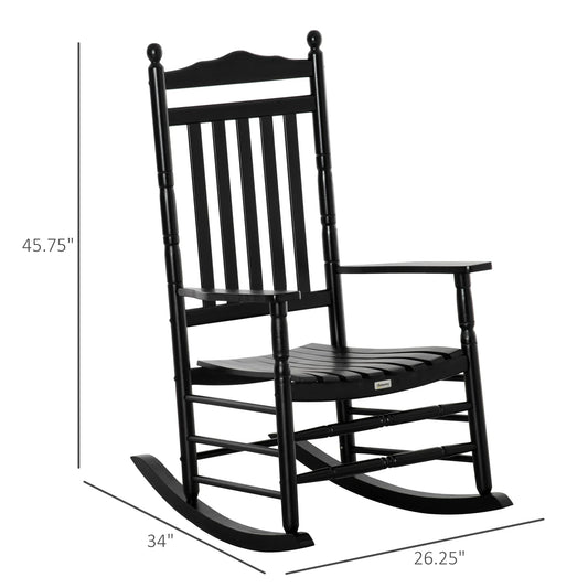 Traditional Wooden Rocking Chair