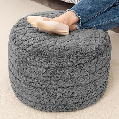 Round Boho Pouf Ottoman