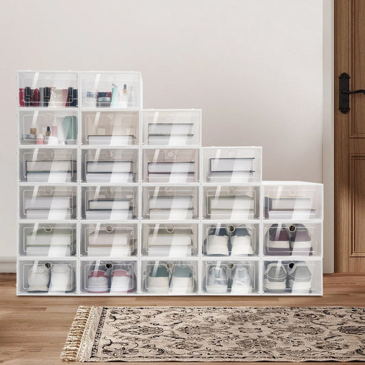 Transparent Shoe Organizer for Small Spaces