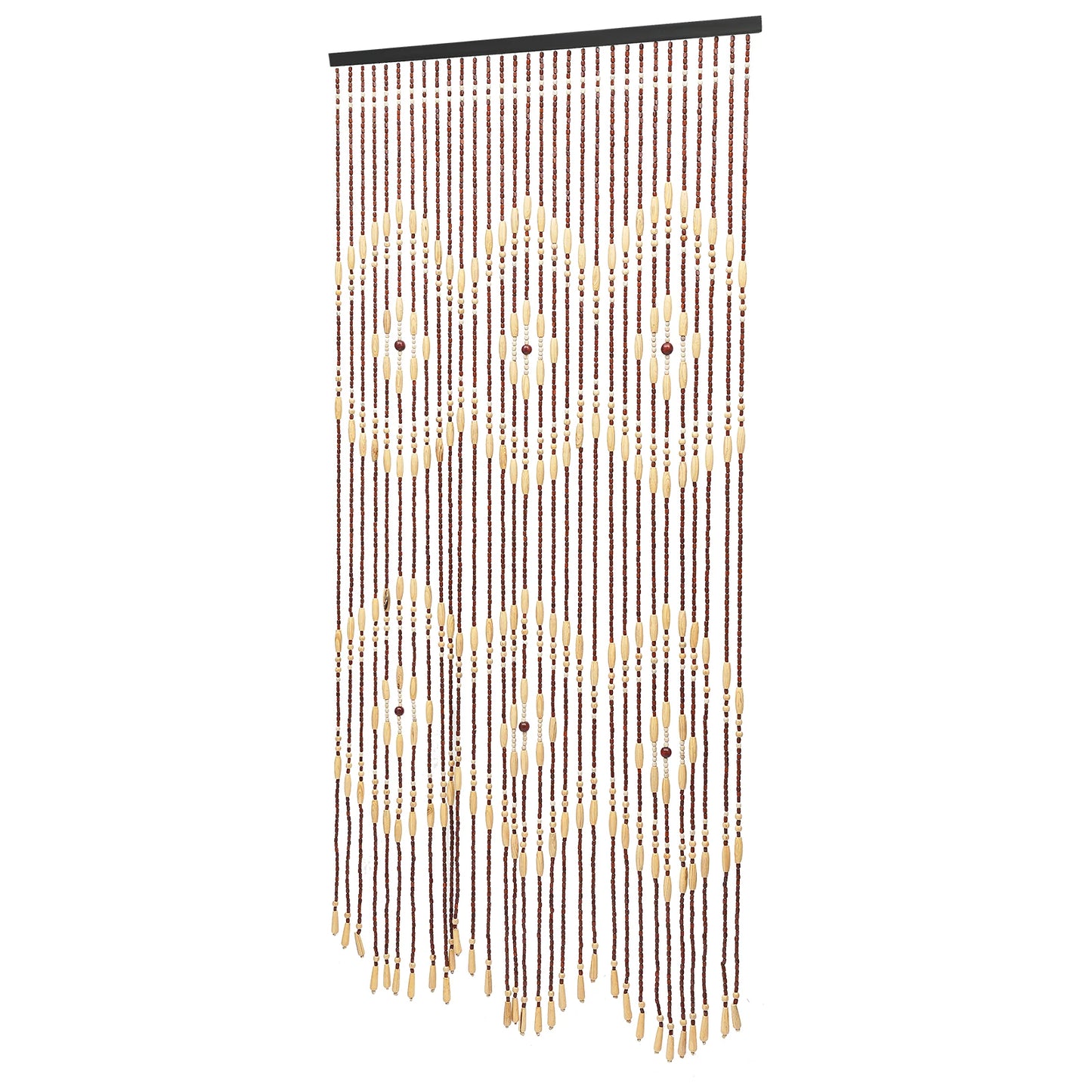 Natural Wooden Doorway Beaded Curtain