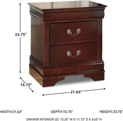Traditional 2 Drawer Nightstand