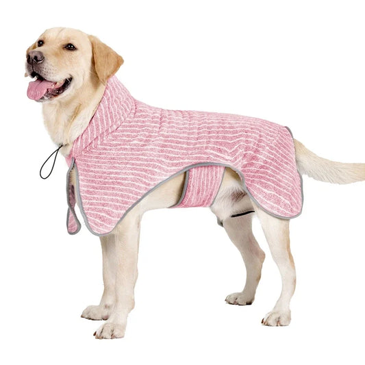 Absorbent Adjustable Pet Bathrobe