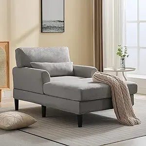 Velvet Chaise Lounge Chair