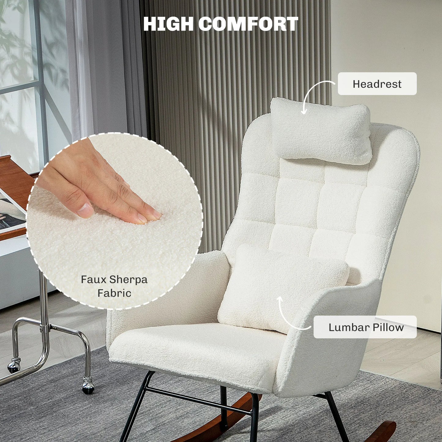 Boucle Rocking Chair