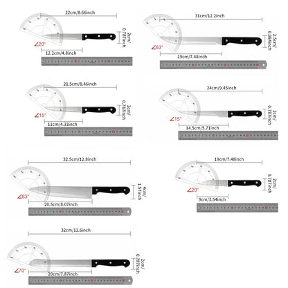 Stainless Steel Kitchen Knives With Block