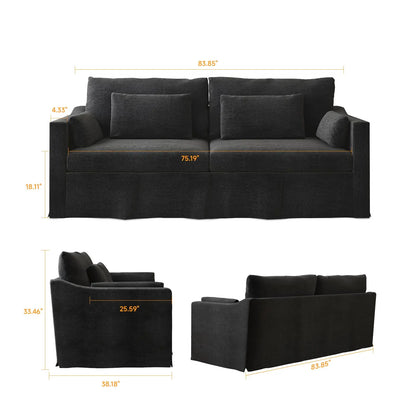 Luxury Living Room Sofa with Washable Slipcover