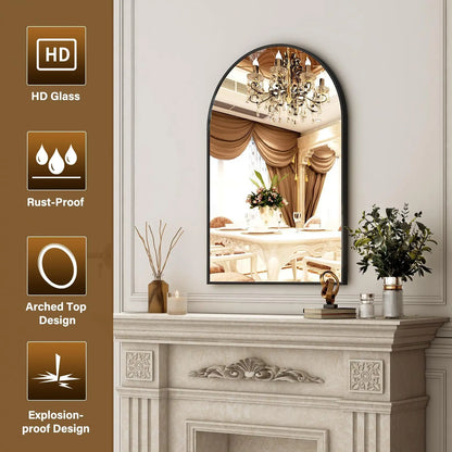 Arched Bathroom Wall Mirror