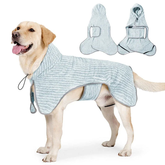 Absorbent Adjustable Pet Bathrobe