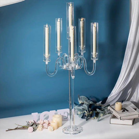 Acrylic LED Candle Holder Centerpiece