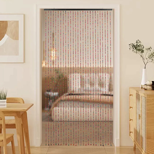Bamboo Wood Beaded Doorway Curtain