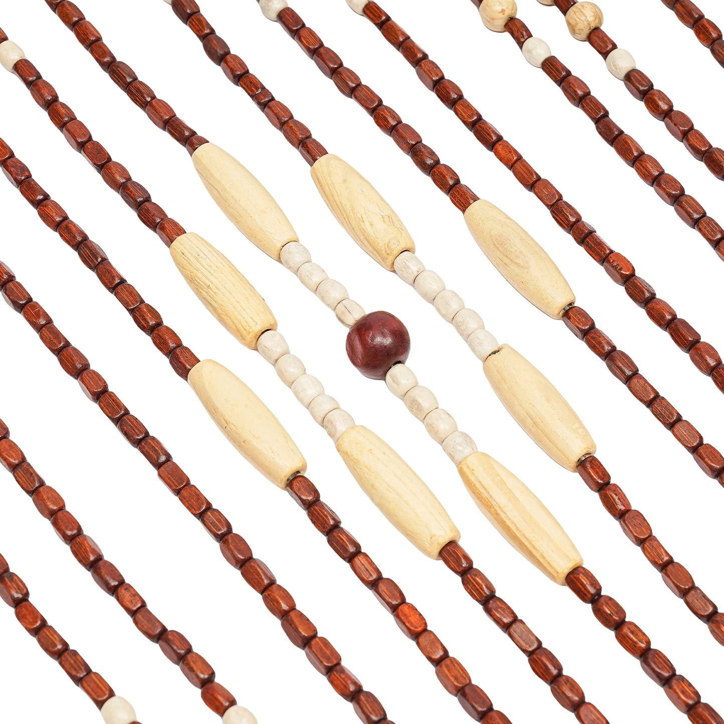 Natural Wooden Doorway Beaded Curtain