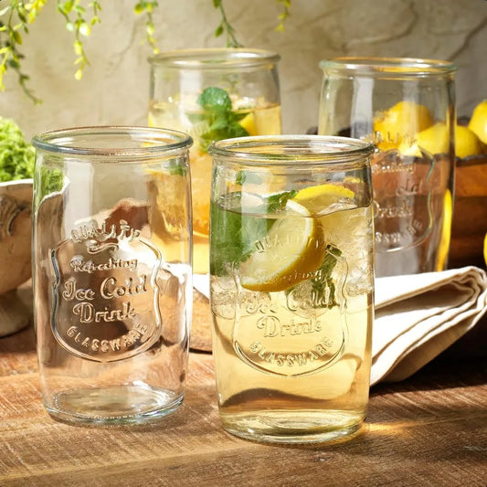 4 Vintage Italian Style 20oz Tumbler Glasses