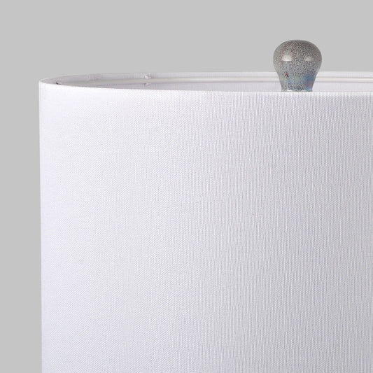 Handcrafted Teal Accent Table Lamp