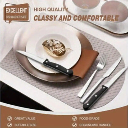 Stainless Steel Flatware, Dishwasher Safe, Serves 8